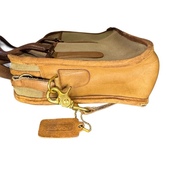 COACH RARE Vintage Coach Skinny Flight Satchel Twill NYC with Hang Tag - Picture 8 of 15